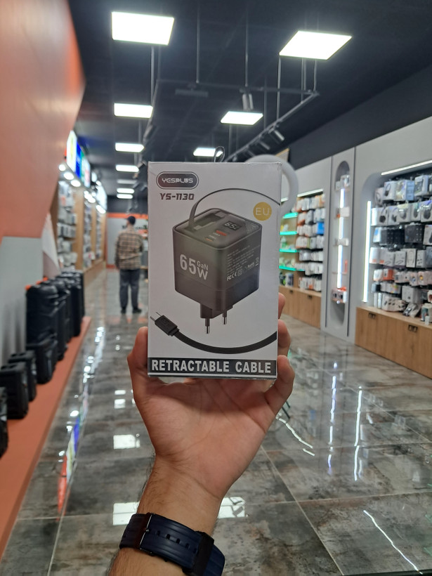 اداپتور فست شارژ 65وات یس پلاس مدل YesPlus-ys1130