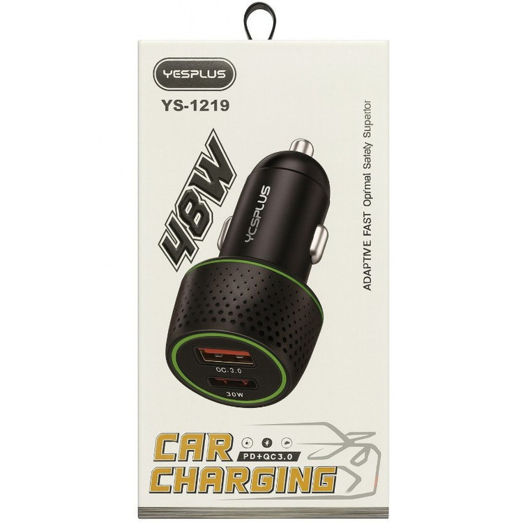 شارژر فندکی خودرو یس پلاس مدل YesPlus-ys1219