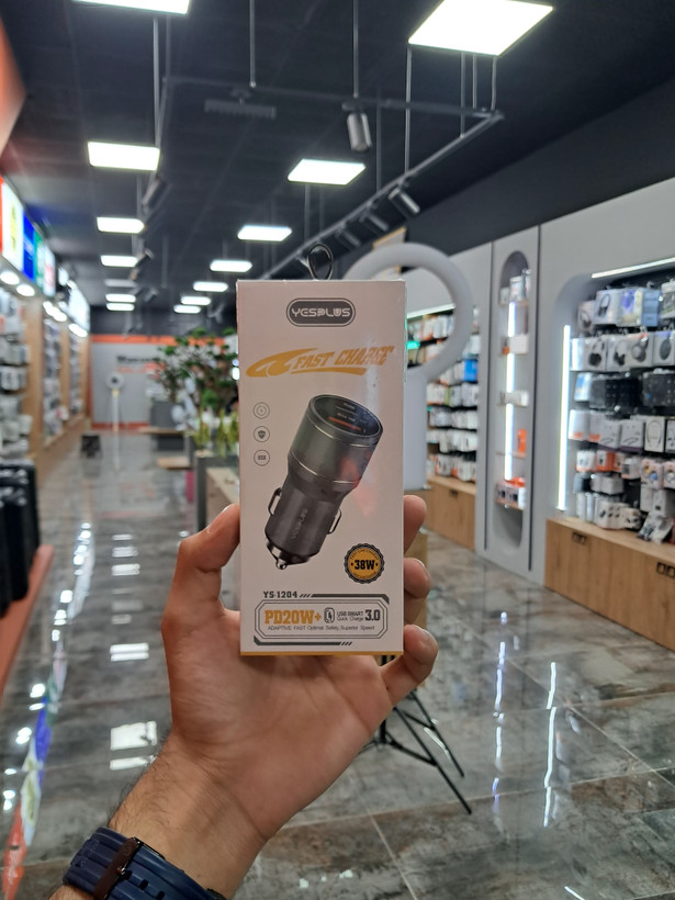 شارژر فندکی خودرو یس پلاس مدل YesPlus-ys1204