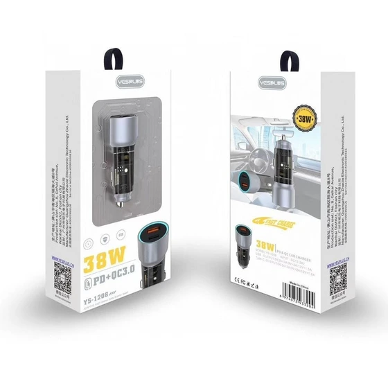 شارژر فندکی خودرو یس پلاس مدل YesPlus-ys1208