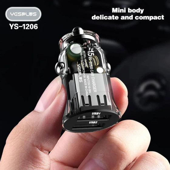 شارژر فندکی خودرو یس پلاس مدل YesPlus-ys1206