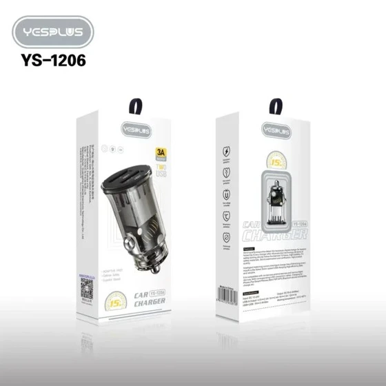 شارژر فندکی خودرو یس پلاس مدل YesPlus-ys1206