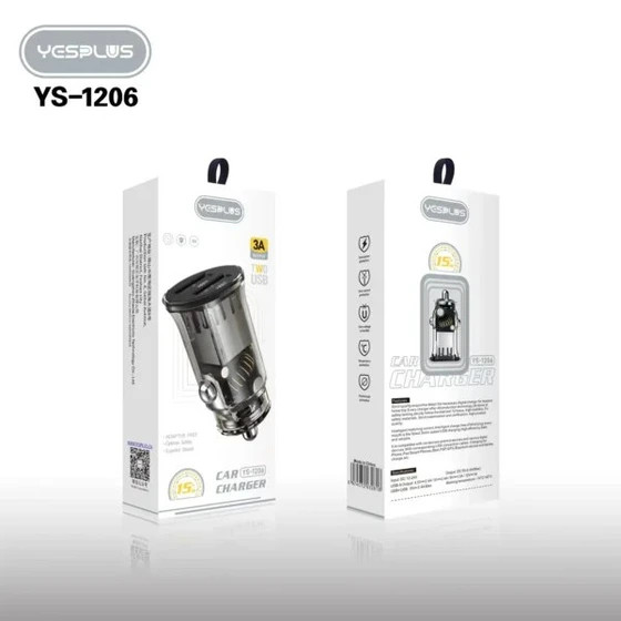 شارژر فندکی خودرو یس پلاس مدل YesPlus-ys1206