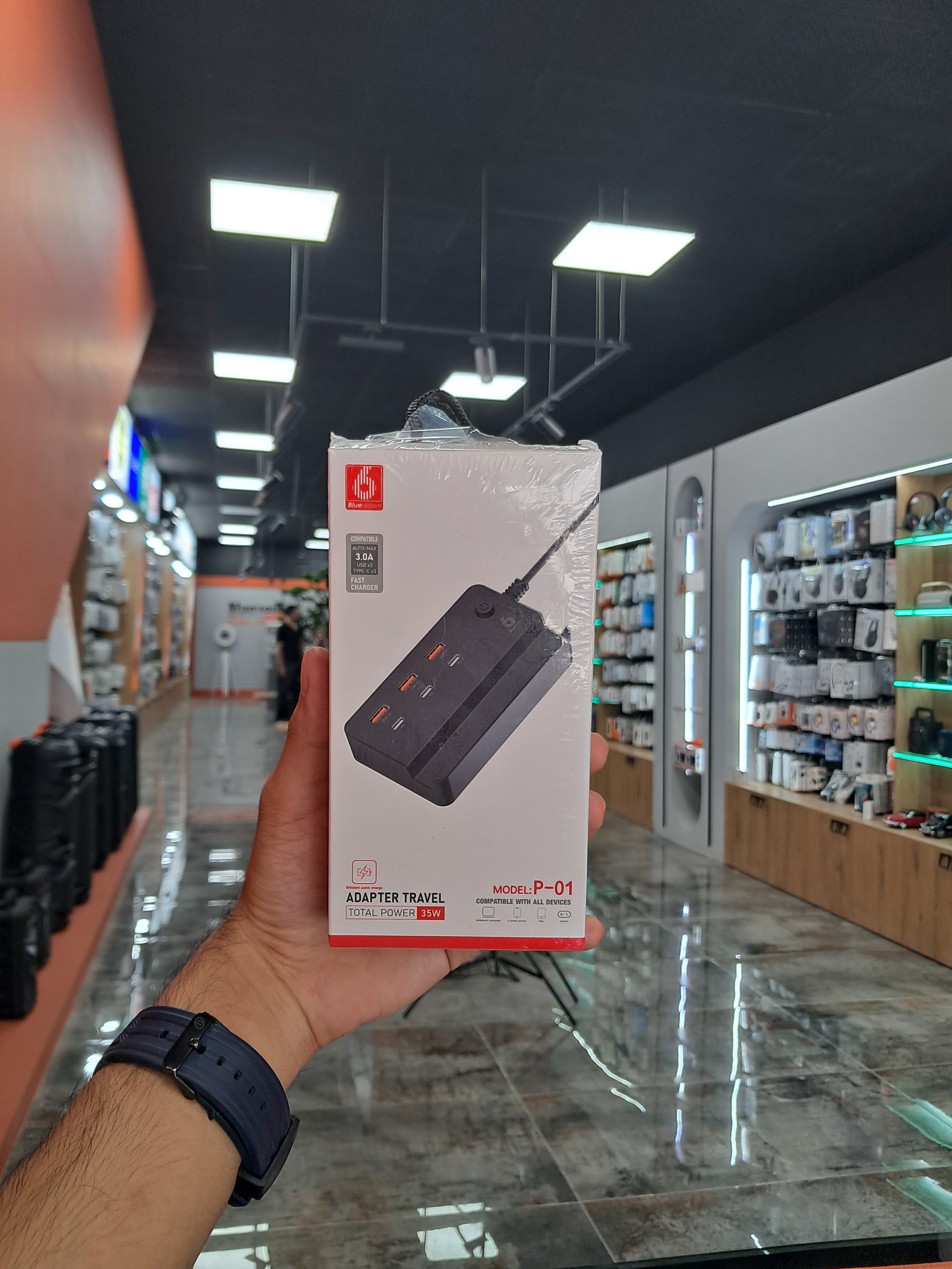 هاب شارژ 6 پورت blue sistam-p01