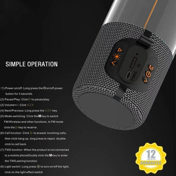 اسپیکر بلوتوثی یس پلاس مدل YesPlus-ys707