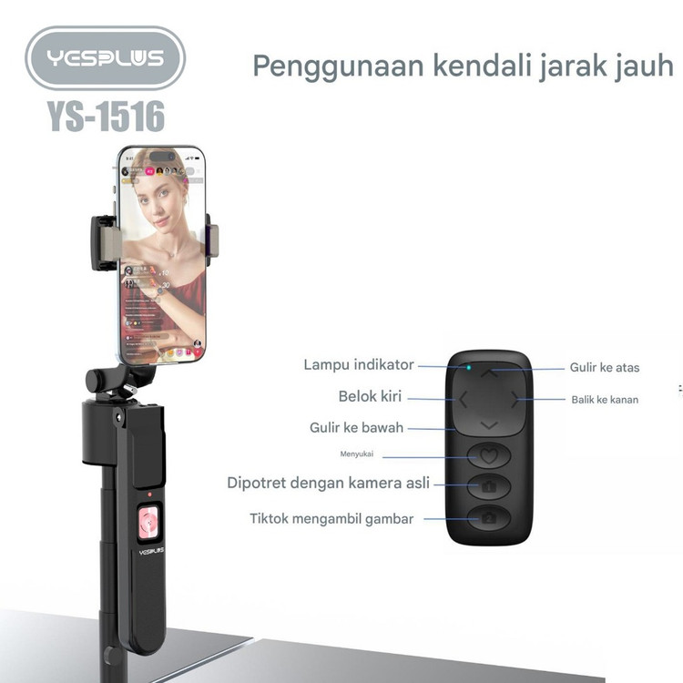سه پایه گیمبال یس پلاس مدل YesPlus-ys1516
