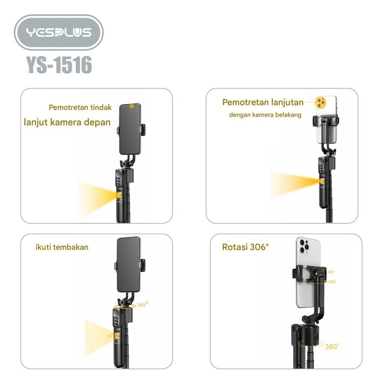 سه پایه گیمبال یس پلاس مدل YesPlus-ys1516