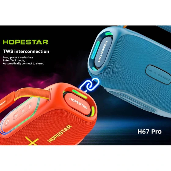 اسپیکر بلوتوثی قابل حمل هوپ استار مدل Hopestar -H67pro